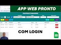 Planilhas Google | App Web de Controle Financeiro | PRONTO