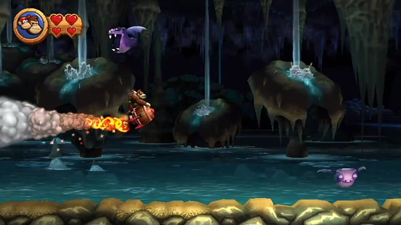 Donkey Kong Country Returns Playthrough (Part 10 of 16) World 4 Cave (Part 1 of 2) YouTube