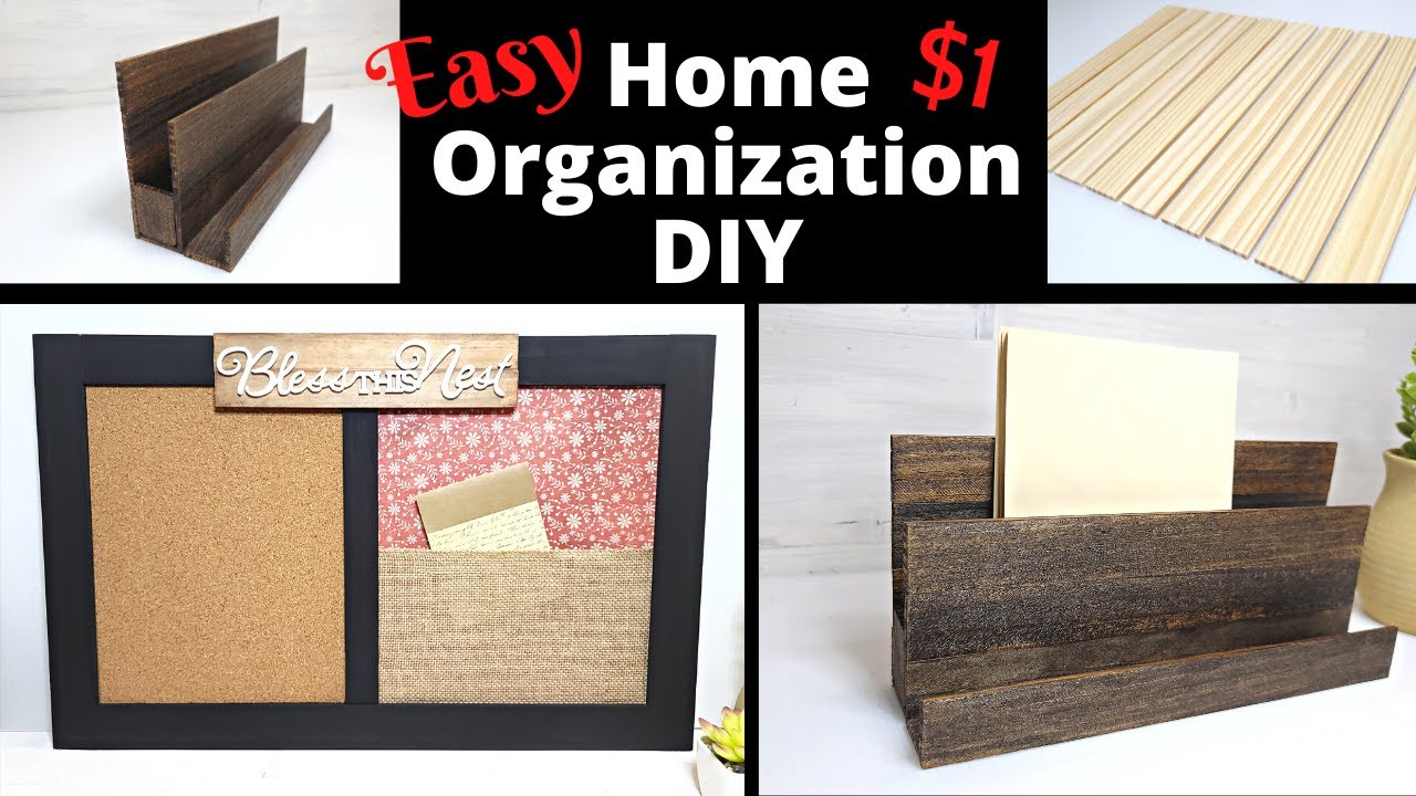 Dollar Organization DIY | Easy Paint Stick Decor | Beautiful Budget Decor