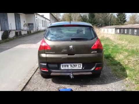 Фаркоп Peugeot 3008 I 2009-2016 (Пежо 3008) оцинкованный, видео 1