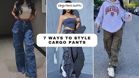 HOW TO STYLE CARGO PANTS | 7 chic and stylish outfits 2024