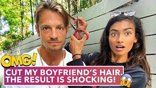 MY BF LET ME CUT HIS HAIR (RESULT IS SHOCKING!) || KELLY GALE