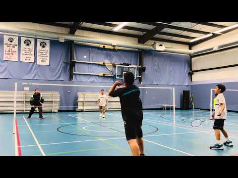 Badminton | Doubles against Dad and Coach Tenzin | Game 2 | Losers do ...