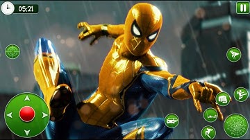 Spider Hero 3D: Rope Vice Town - Gameplay Walkthrough Part 1 - Tutorial (iOS, Android)