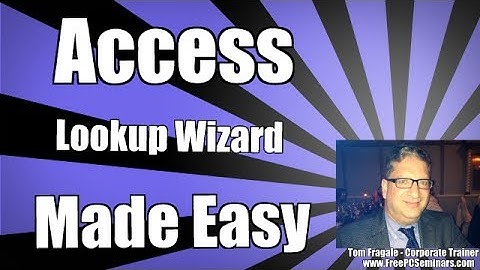 How to use the lookup wizard -  Using the Access Lookup Wizard 2010 2013 2016 wizard tutorial