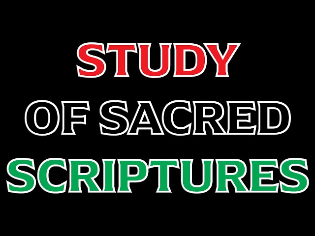 Study of Sacred Scriptures: Libation