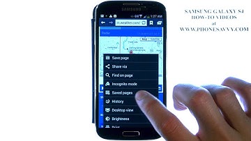Samsung Galaxy S4 - How Do I Clear Web Browsing History
