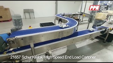 21657 Schur Kliklok  High Speed End Load Cartoner