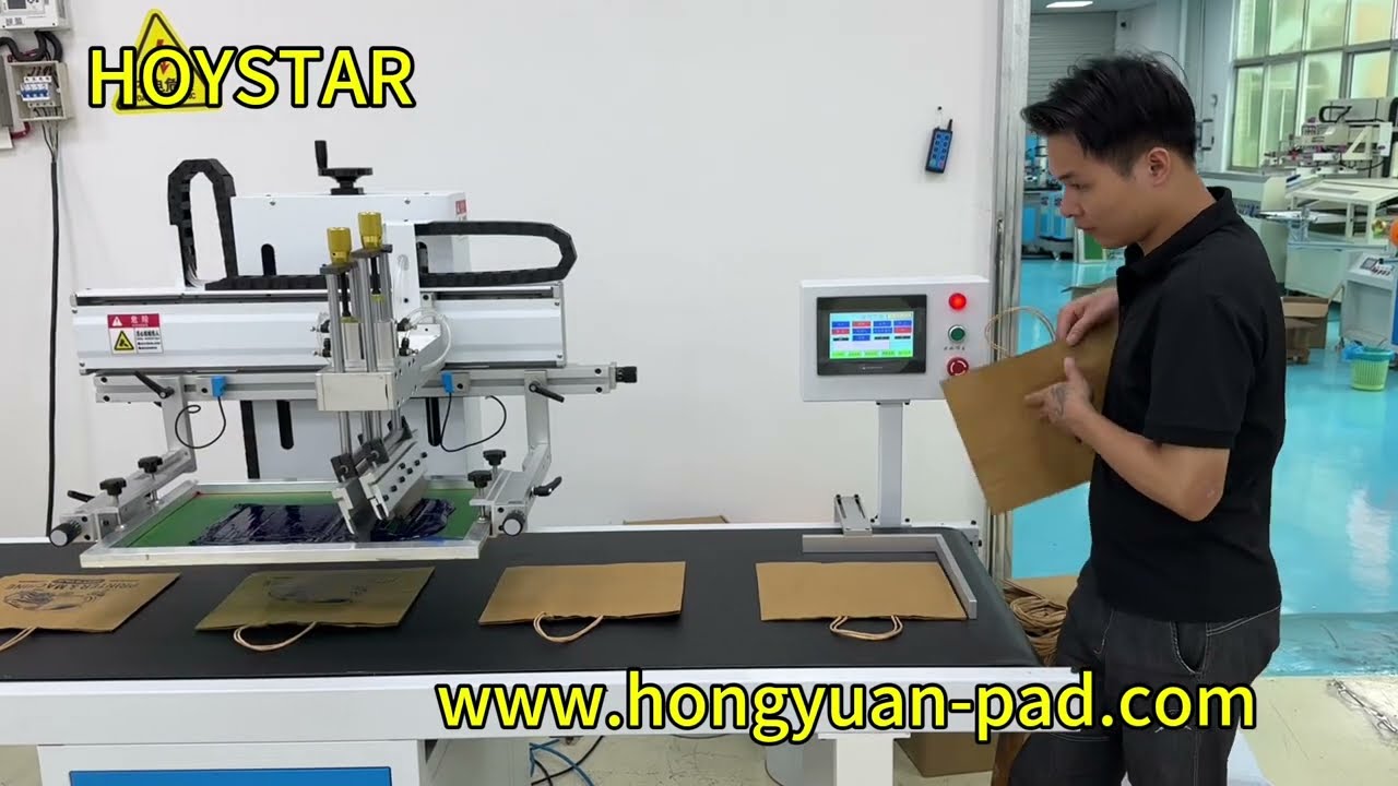 Paper Bags Screen Printing Machine with IR dryer