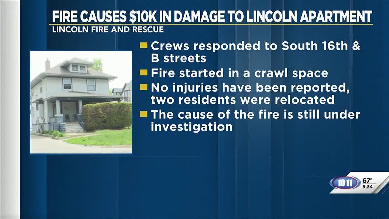 Central Lincoln fire causes $10,000 in damage - YouTube