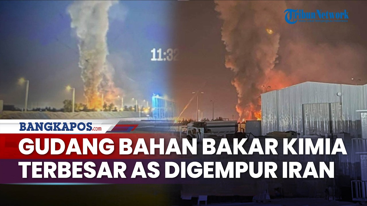 Iran Gempur Gudang Bahan Kimia Terbesar di Dunia Milik AS, Arab Saudi Cegat Drone Teheran