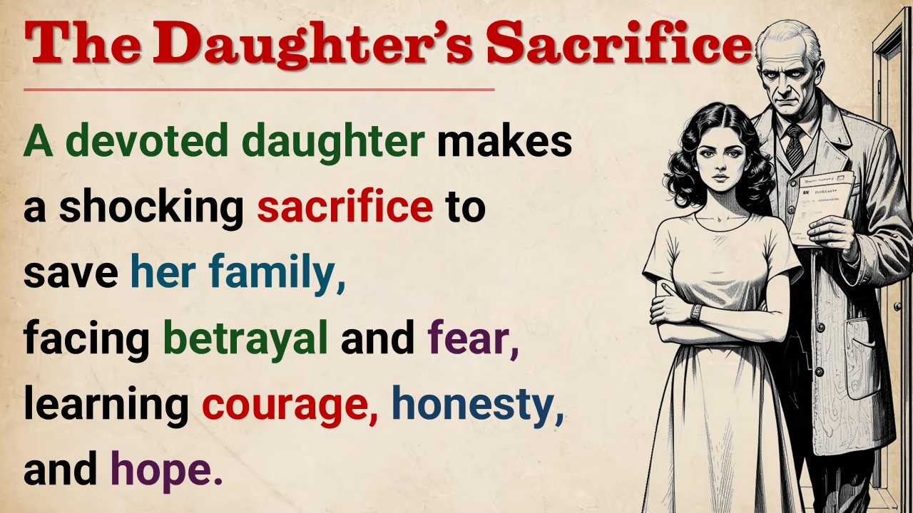 Learn English With Story 🔥 The Daughter’s Sacrifice | Level 3 English Listening Practice