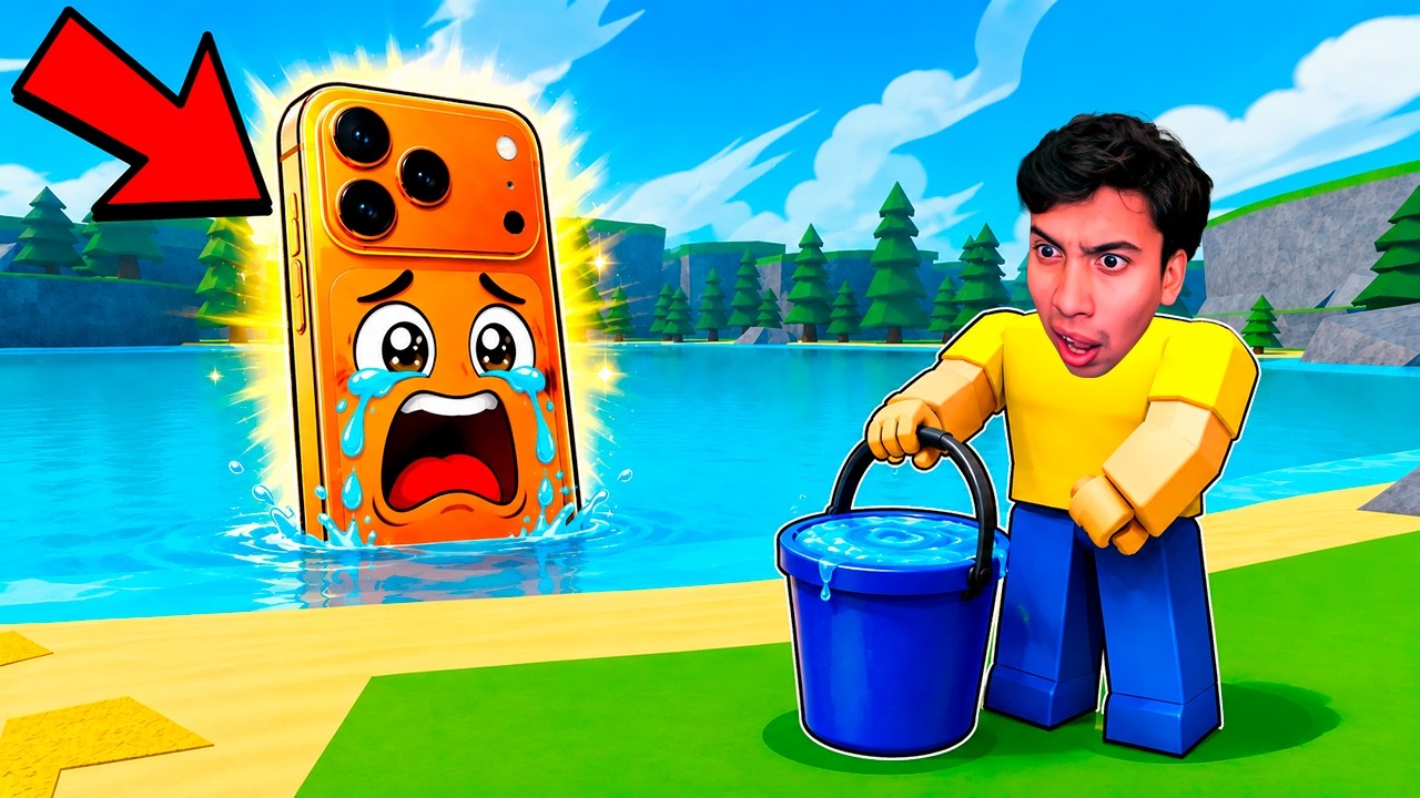 VACIANDO UN LAGO EN ROBLOX!🌊