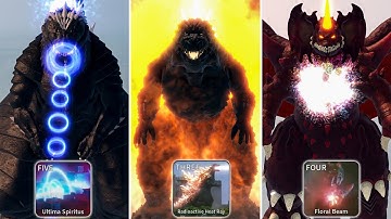 Most Powerful Kaiju Features Part 2 - Kaiju Universe Roblox