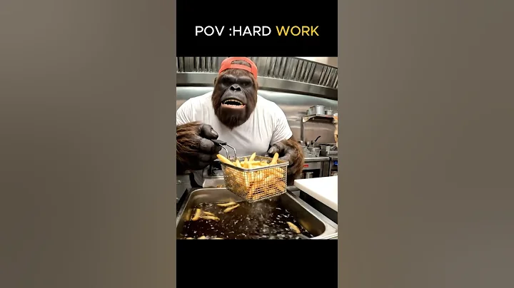 POV: HARD WORK - Big Foot Vlog #bigfoot #funny #veo3 #monkey