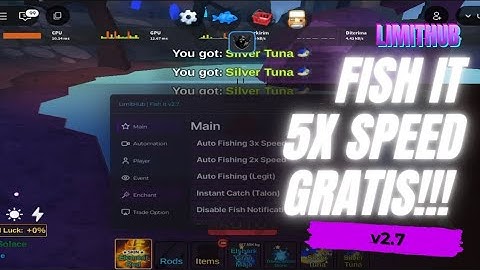 SCRIPT FISH IT Terbaru 2025 Auto Fish 5x Speed FREE!, Auto Event, Instant Catch (KEY)