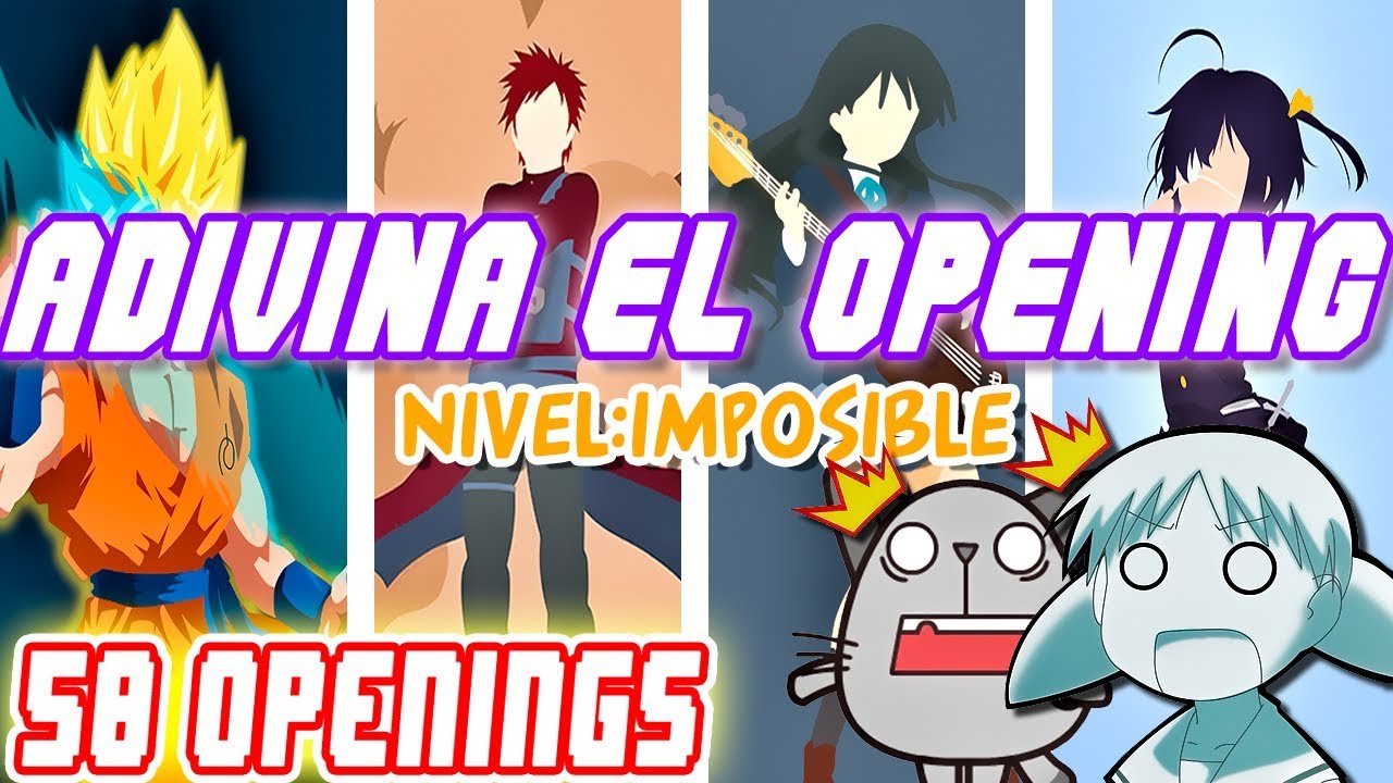 Adivina El Opening de Anime || Nivel Imposible || 50 Openings