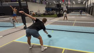 Pickleball Practice With Pro Samantha Parker (Sam Practices Right Side Drops + Drive)
