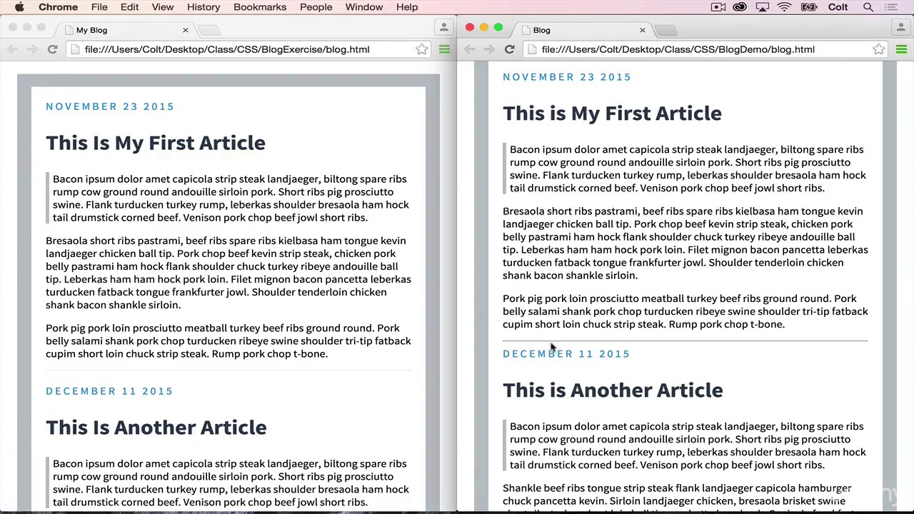 Complete Free Web Development Course : CSS Blog From Scratch Exercise ...