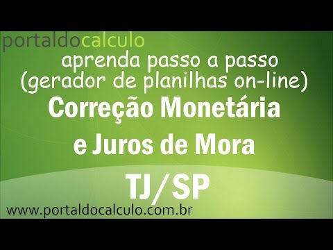 Atualização Monetária - TJ/SP (Correção e Juros de Mora TJSP)