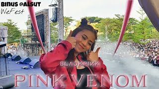 Blackpink - Pink Venom Solo Performance At Binus Wefest Fancam