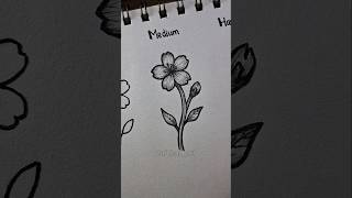How i draw flower EASY to HARD ✨️ #drawing #howtodraw #sketch #art #shortvideo Easy Flower Drawing Tutorial Drawing Howtodraw Easydrawing Arttutorial Shortvideo Shorts
