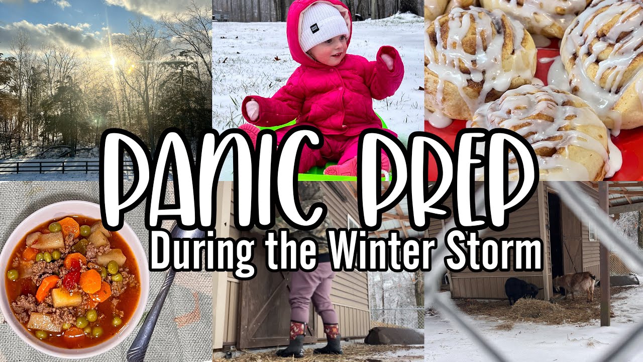 Подготовка к панике из-за отключения электроэнергии ❄️ Готовим вместе! Видеоблог о зимней буре