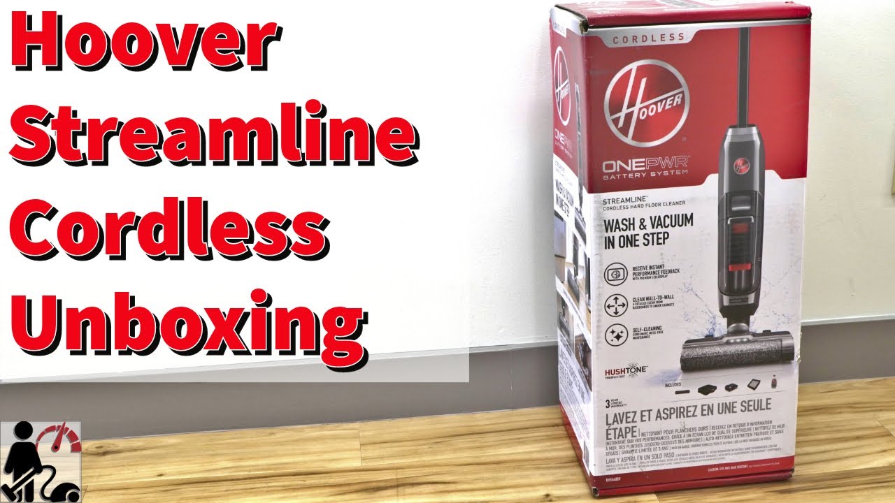 Hoover Streamline Cordless Hard Floor Cleaner BH55400V Unboxing
