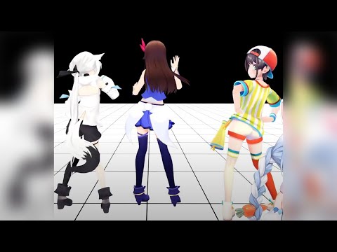 【Fubuki】【Sora】【Subaru】shaking her hips
