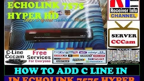 ECHOLINK 7575 HYPER HD RECEIVER CCCAM OPTION