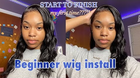 ATTEMPTING TO INSTALL A WIG FOR THE FIRST TIME??! 😍| start to finish