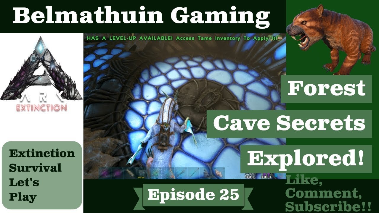 Forest Cave Secrets! Ark Extinction Belmathuin Vanilla LP S1 EP 25