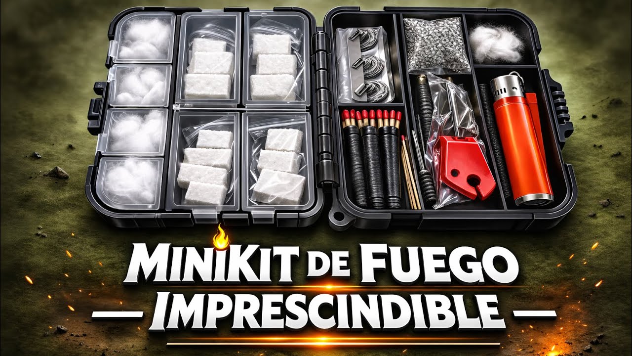 MINI KIT DE FUEGO IMPRESCINDIBLE | Completo, compacto, ligero y barato. #supervivencia #edc #fuego
