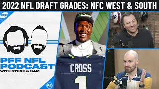 DRAFT GRADES: 2022 NFL draft NFC West and South | PFF NFL Podcast