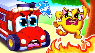 Fire Truck Song & Firefighter Rescue Team by Baby Cars 🚒 Kids Songs & Nursery Rhymes