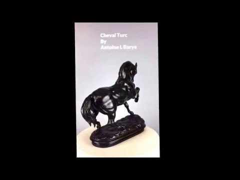 19th Century Antique Bronze - Cheval Turc by Antoine Louis Barye - video from Hickmet Fine Arts