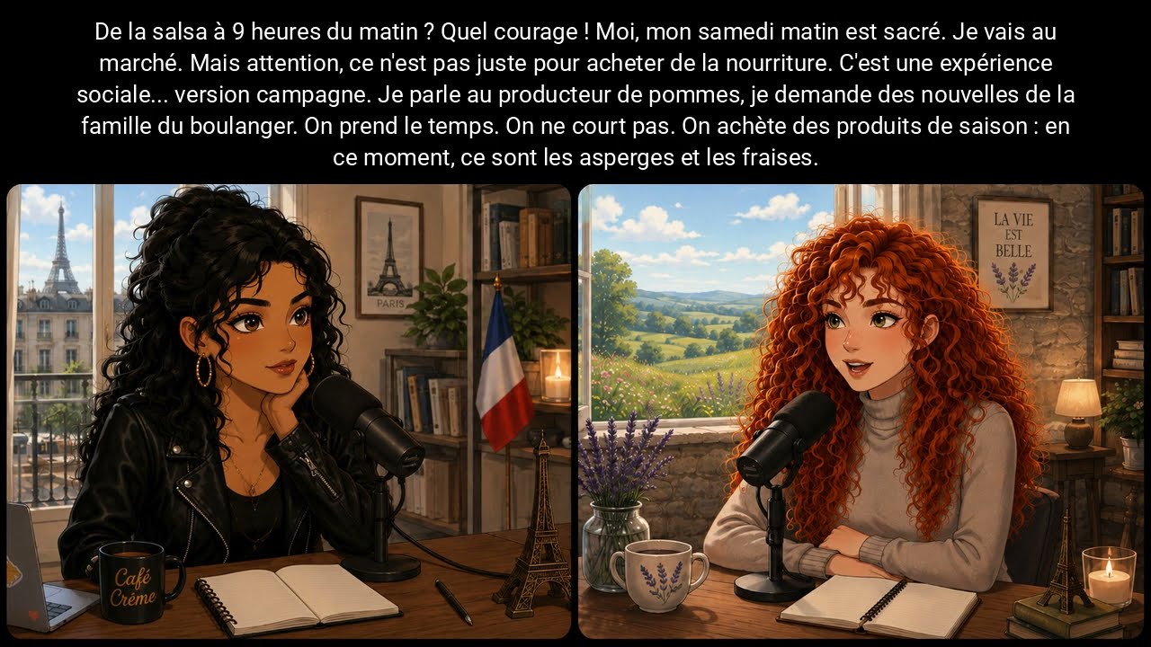 Simple French Podcast: Weekend Plans w/ Subtitles and Vocabulary Quiz