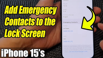 iPhone 15/15 Pro Max: How to Add Emergency Contacts to the Lock Screen