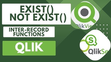 Explore Exist & Not Exist Inter Record Functions in #qliksense  Load Script #qlikview #analytics