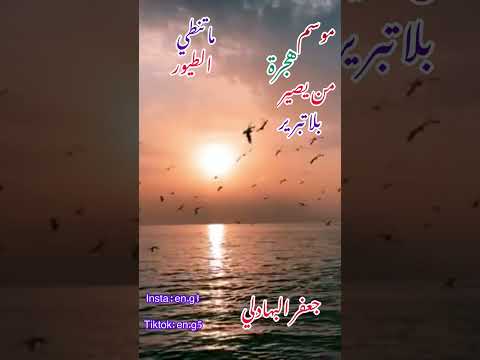 شعر الطيور المهاجره