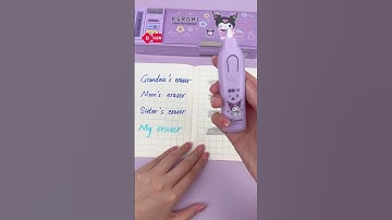 Erasers from different eras #iigen #cute #stationery #kawaii #shorts #viral