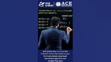 Problem on Bijective Function by Aditya Sir  | EAMCET Online Recorded Course #aceonlineeamcet-ts-ap
