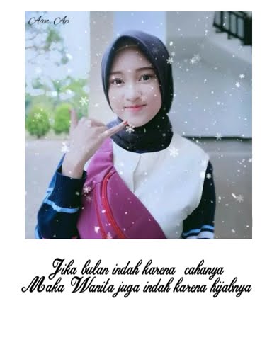 Story WA literasi 30 detik islami Wanita berhijab Penyejuk hati