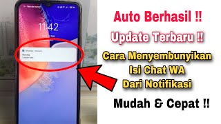 Cara Menyembunyikan Isi Chat WA Di Notifikasi Hp Vivo