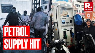 Petrol Supply Hit, People Storm Fuel Pumps After Protests Break Out Against New Hit And Run Law