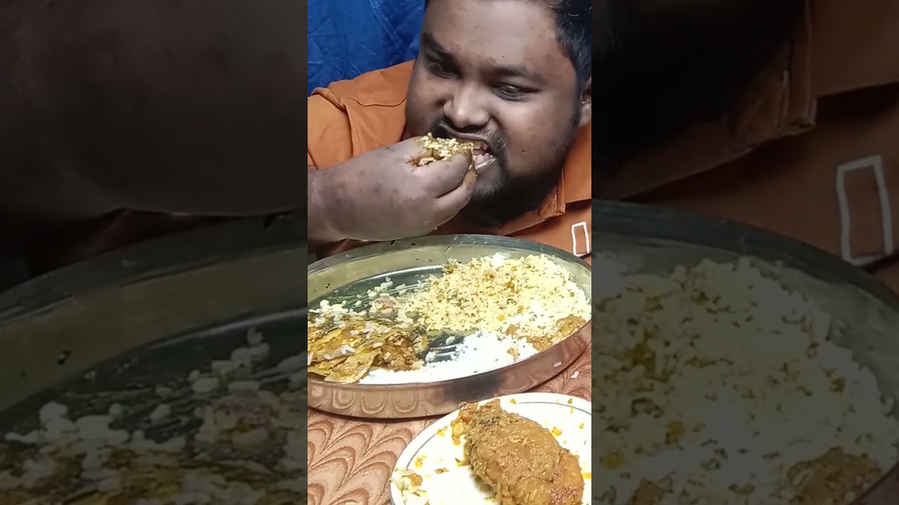 Eating Big Size Catla Fish Head With Rice | 