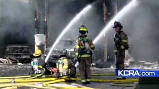 Elk Grove Gas Station Catches Fire