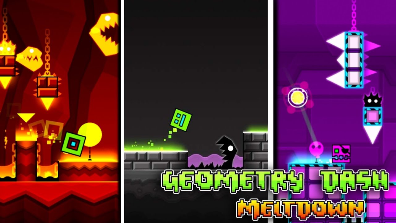 GEOMETRY DASH MELTDOWN | 100% ALL COINS - YouTube
