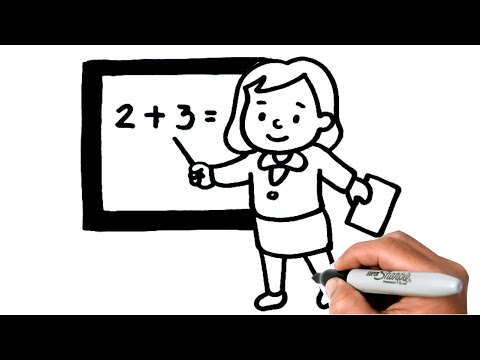 How To Draw A Teacher - Sketch, HD Png Download , Transparent Png Image -  PNGitem
