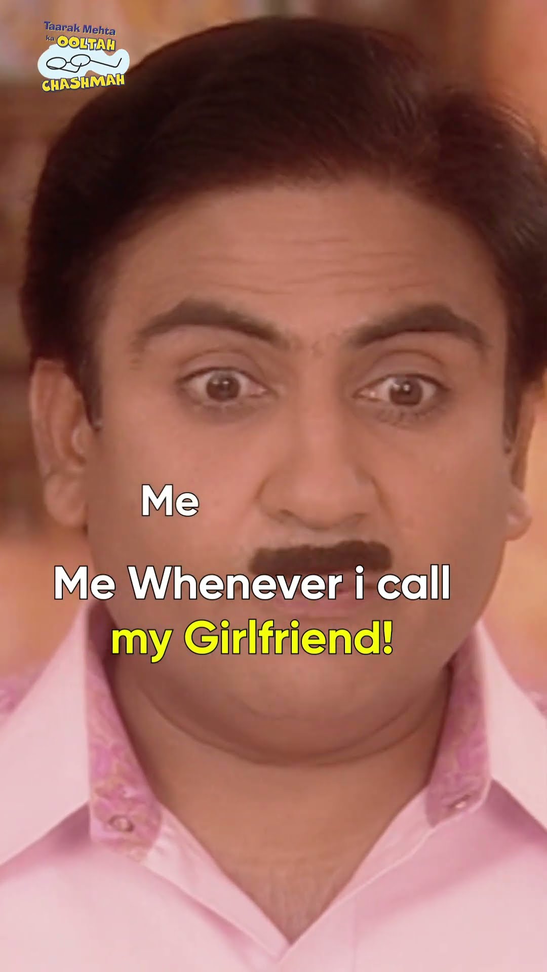 me whenever i call my girlfriend! #tmkoc #comedy #relatable #shorts #comedyvideo #funny #saifalikhan
